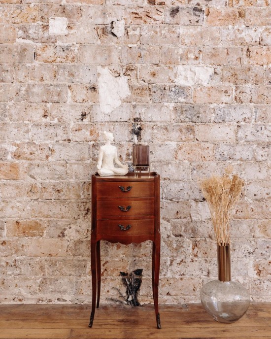 La table de chevet en bois N°100